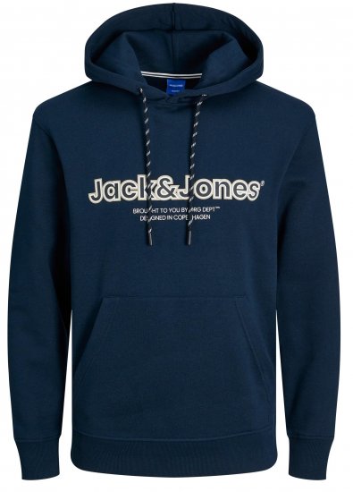 Jack & Jones JORLAKEWOOD SWEAT HOODIE Sky Captain - Džemperi un džemperi ar kapuci - Džemperi - 2XL-14XL