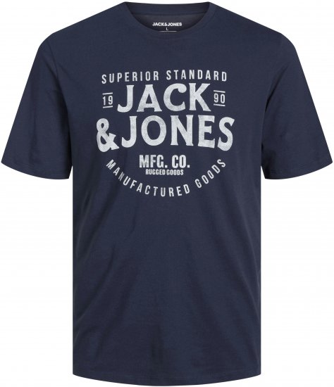 Jack & Jones JJJEANS T-Shirt Navy - T-krekli - T-krekli - 2XL-14XL