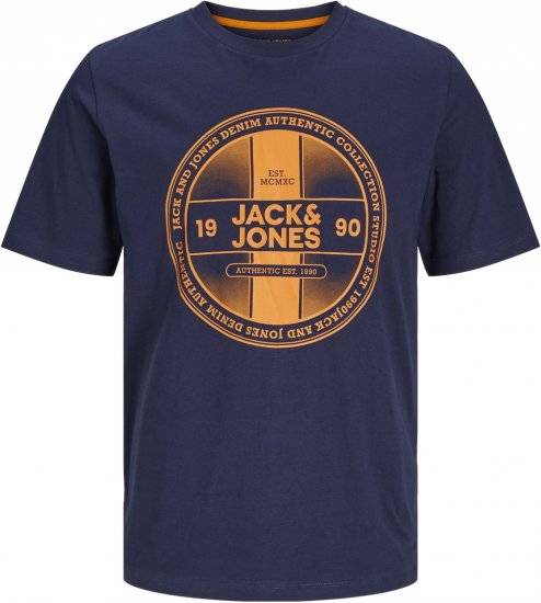 Jack & Jones JJRIO T-Shirt Navy Blazer - T-krekli - T-krekli - 2XL-14XL