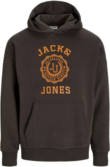Jack & Jones VICTO Hoodie Brown - Džemperi un džemperi ar kapuci - Džemperi - 2XL-14XL