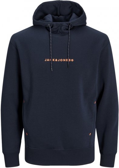 Jack & Jones TREE Hoodie Navy Blazer - Džemperi un džemperi ar kapuci - Džemperi - 2XL-14XL