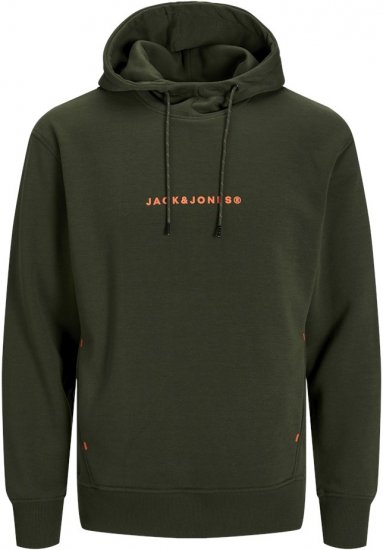 Jack & Jones TREE Hoodie Kombu Green - Džemperi un džemperi ar kapuci - Džemperi - 2XL-14XL
