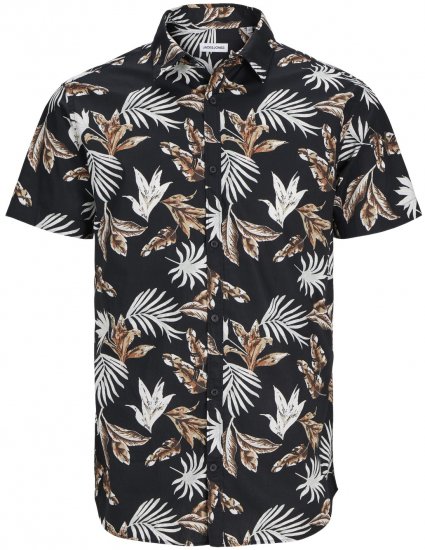 Jack & Jones JOSHUA Floral Shirt Black - Krekli - Krekli - 2XL-8XL