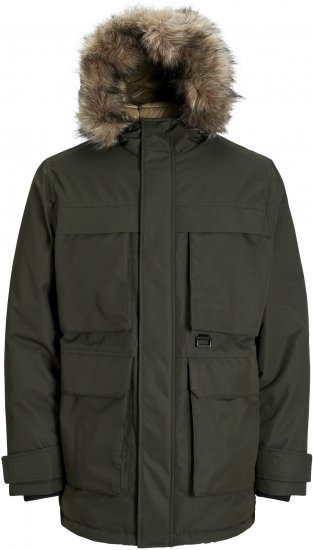 Jack & Jones STAR Parka Green - Jakas & Lietus apģērbs - Jakas - 2XL-12XL