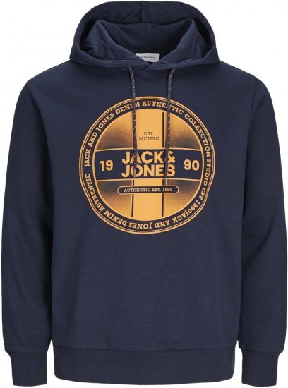 Jack & Jones RIO Hoodie Navy Blazer - Džemperi un džemperi ar kapuci - Džemperi - 2XL-14XL