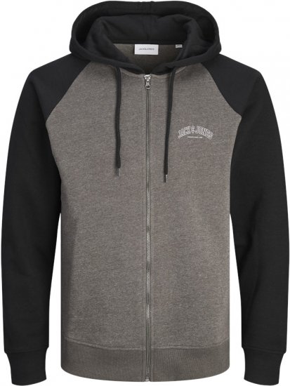 Jack & Jones Ricky Hoodie Black - Džemperi un džemperi ar kapuci - Džemperi - 2XL-14XL