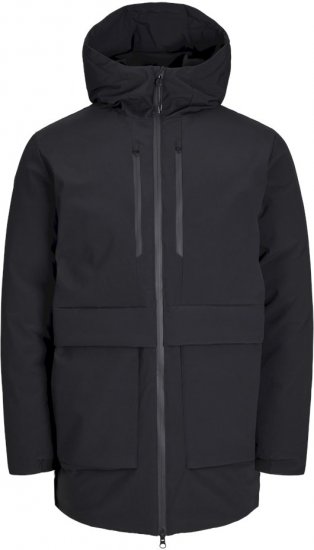 Jack & Jones CHARLIE Windproof Parka Black - Jakas & Lietus apģērbs - Jakas - 2XL-12XL