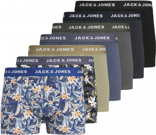 Jack & Jones JACMASON Trunks 7-Pack True Blue - Apakšveļa un peldšorti - Apakšveļa - 2XL-8XL
