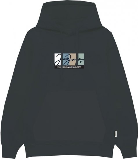 Jack & Jones PORTLAND Hoodie Grey - Džemperi un džemperi ar kapuci - Džemperi - 2XL-14XL