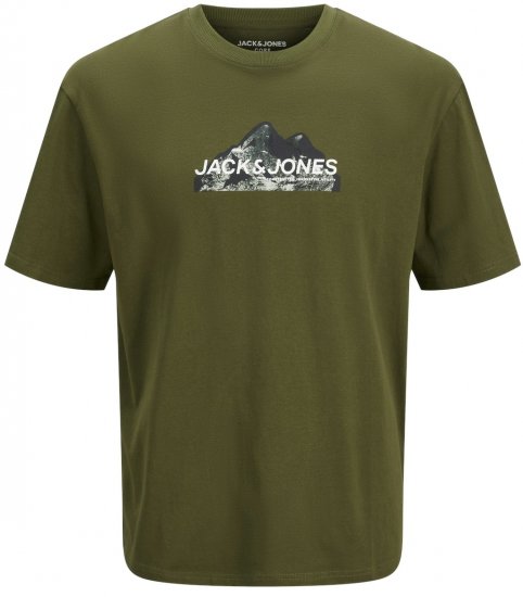 Jack & Jones JCOMOUNTAIN LOGO T-Shirt Cypress - T-krekli - T-krekli - 2XL-14XL