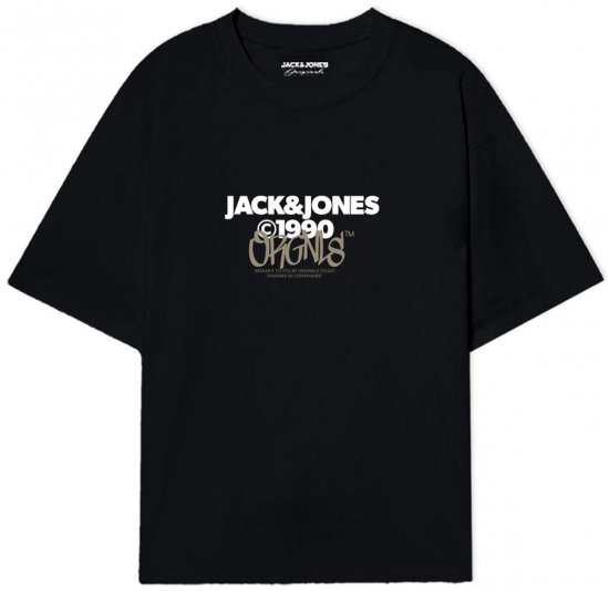 Jack & Jones JORBUSHWICK T-Shirt Black - T-krekli - T-krekli - 2XL-14XL