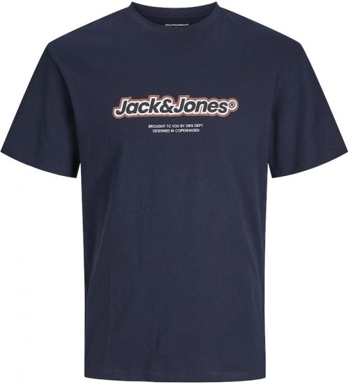 Jack & Jones ESTERBRO Newton T-Shirt Blue - T-krekli - T-krekli - 2XL-14XL