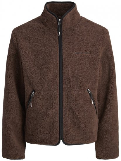 Jack & Jones Norrebro Teddy Jacket Deep Mahogany - Jakas & Lietus apģērbs - Jakas - 2XL-12XL