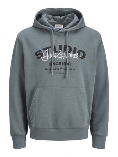 Jack & Jones Yuki Hood Sweatshirt Stormy Weather - Džemperi un džemperi ar kapuci - Džemperi - 2XL-14XL