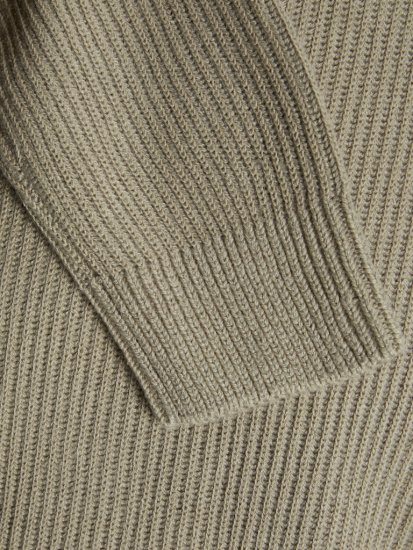 Jack & Jones Pannel Knit Half Zip Pullover Crockery - Džemperi un džemperi ar kapuci - Džemperi - 2XL-14XL