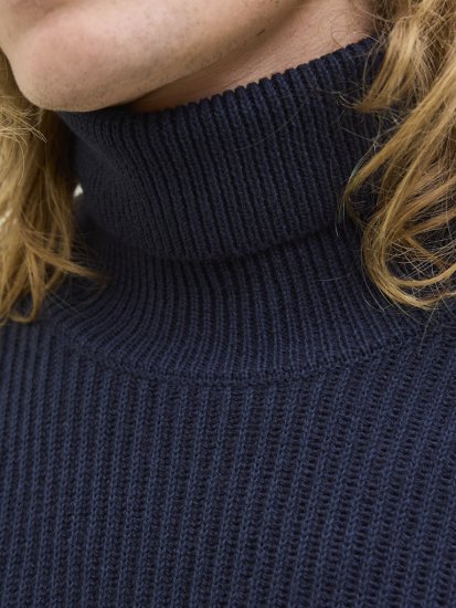 Jack & Jones Pannel Roll Neck Knit Pullover Sky Captain - Džemperi un džemperi ar kapuci - Džemperi - 2XL-14XL