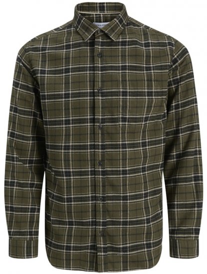 Jack & Jones James Long Sleeve Flannel Shirt Rosin - Krekli - Krekli - 2XL-8XL