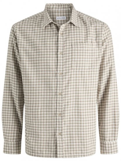 Jack & Jones Mini Check Long Sleeve Shirt Atmosphere - Krekli - Krekli - 2XL-8XL