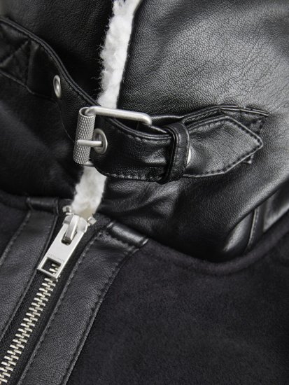 Jack & Jones Cole Aviator Jacket Black - Jakas & Lietus apģērbs - Jakas - 2XL-12XL