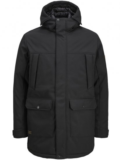 Jack & Jones Finn Softshell Parka Black - Jakas & Lietus apģērbs - Jakas - 2XL-12XL
