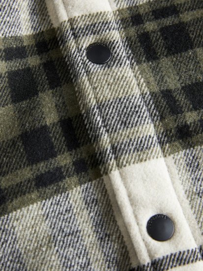 Jack & Jones Zac Teddy Long Sleeve Overshirt Jacket Dusty Olive - Jakas & Lietus apģērbs - Jakas - 2XL-12XL