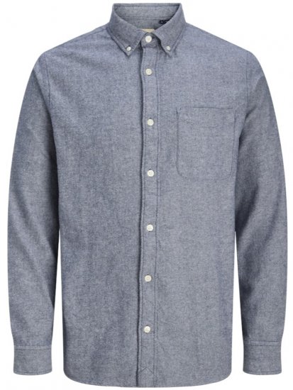 Jack & Jones Brook Twill Long Sleeve Shirt Night Sky - Krekli - Krekli - 2XL-8XL