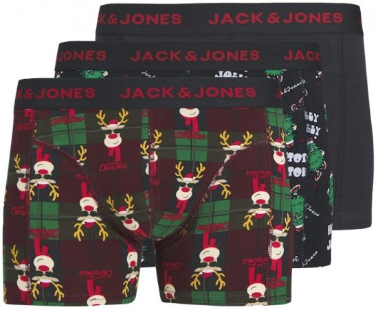 Jack & Jones Rudolph Trunks 3-Pack Dark Navy - Apakšveļa un peldšorti - Apakšveļa - 2XL-8XL