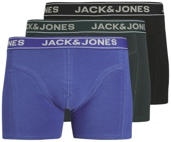 Jack & Jones Black Friday Trunks 3-Pack Blue Black - Apakšveļa un peldšorti - Apakšveļa - 2XL-8XL