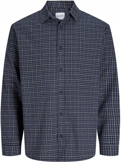 Jack & Jones Carter Check Shirt Navy Blazer - Krekli - Krekli - 2XL-8XL