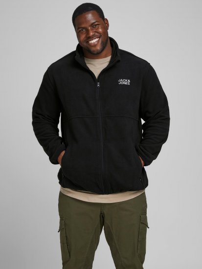 Jack & Jones Hype Fleece Black - Jakas & Lietus apģērbs - Jakas - 2XL-12XL