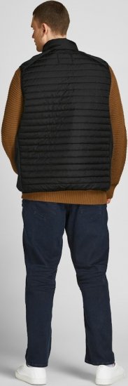 Jack & Jones MULTI BODYWARMER With COLLAR Black - Jakas & Lietus apģērbs - Jakas - 2XL-12XL