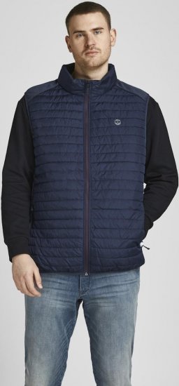 Jack & Jones MULTI BODYWARMER With COLLAR Navy Blazer - Jakas & Lietus apģērbs - Jakas - 2XL-12XL