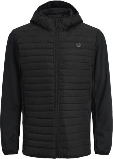 Jack & Jones MULTI QUILTED SET-IN Sleeves Jacket Black - Jakas & Lietus apģērbs - Jakas - 2XL-12XL