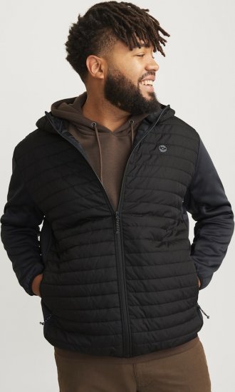 Jack & Jones MULTI QUILTED SET-IN Sleeves Jacket Black - Jakas & Lietus apģērbs - Jakas - 2XL-12XL