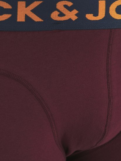Jack & Jones LICHFIELD Trunks 3-Pack Burgundy - Apakšveļa un peldšorti - Apakšveļa - 2XL-8XL