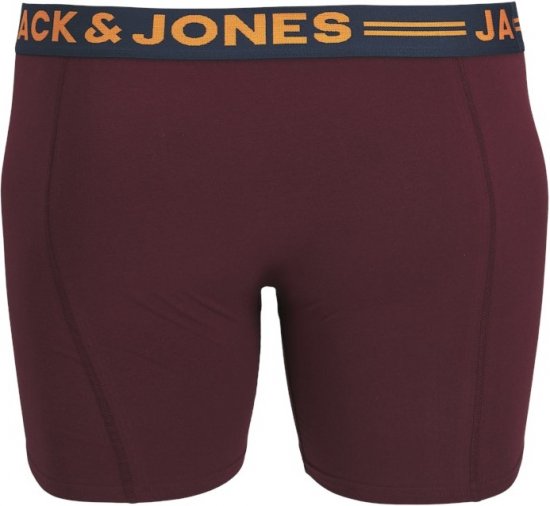 Jack & Jones LICHFIELD Trunks 3-Pack Burgundy - Apakšveļa un peldšorti - Apakšveļa - 2XL-8XL