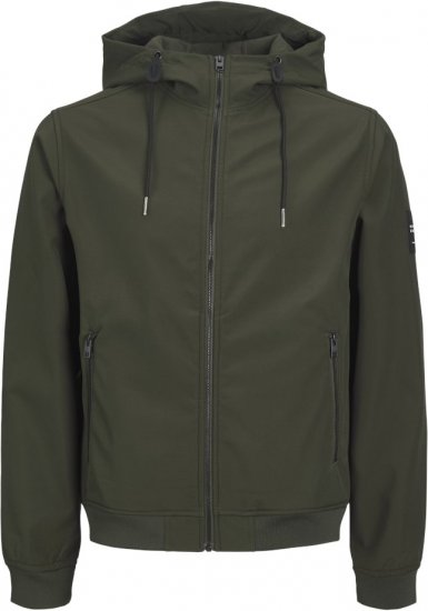 Jack & Jones BASIC Water-Resistant Softshell Jacket Green - Jakas & Lietus apģērbs - Jakas - 2XL-12XL