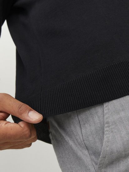 Jack & Jones BASIC Knitted Sweater Black - Džemperi un džemperi ar kapuci - Džemperi - 2XL-14XL