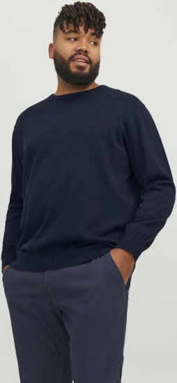 Jack & Jones BASIC Knitted Sweater Navy Blazer - Džemperi un džemperi ar kapuci - Džemperi - 2XL-14XL