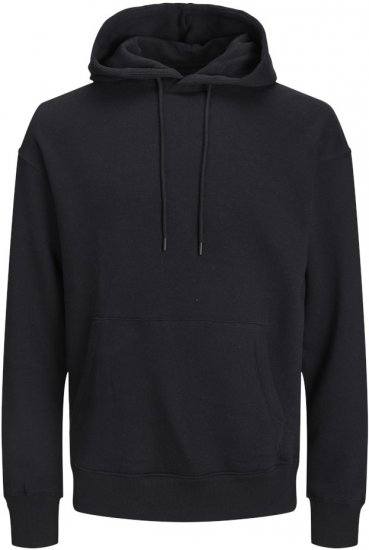 Jack & Jones BRADLEY Hoodie Black - Džemperi un džemperi ar kapuci - Džemperi - 2XL-14XL