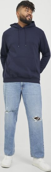 Jack & Jones BRADLEY Hoodie Navy Blazer - Džemperi un džemperi ar kapuci - Džemperi - 2XL-14XL