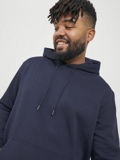 Jack & Jones BRADLEY Hoodie Navy Blazer - Džemperi un džemperi ar kapuci - Džemperi - 2XL-14XL