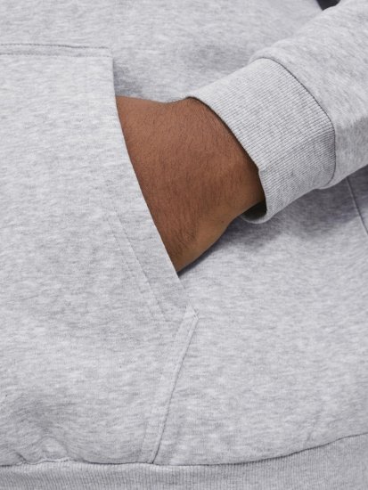 Jack & Jones BRADLEY Hoodie Light Grey Melange - Džemperi un džemperi ar kapuci - Džemperi - 2XL-14XL