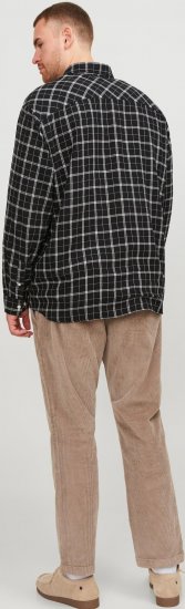 Jack & Jones JORCOZY FLANNEL CHECK SHIRT LS Black - Krekli - Krekli - 2XL-8XL