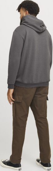 Jack & Jones BRADLEY Hoodie Grey - Džemperi un džemperi ar kapuci - Džemperi - 2XL-14XL