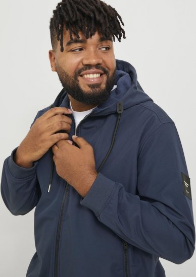 Jack & Jones BASIC Water-Resistant Softshell Jacket Navy Blazer - Jakas & Lietus apģērbs - Jakas - 2XL-12XL