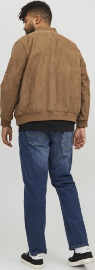 Jack & Jones ROCKY Faux Suede Bomber Jacket Brown - Jakas & Lietus apģērbs - Jakas - 2XL-12XL
