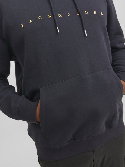 Jack & Jones STAR Hoodie Dark Navy - Džemperi un džemperi ar kapuci - Džemperi - 2XL-14XL