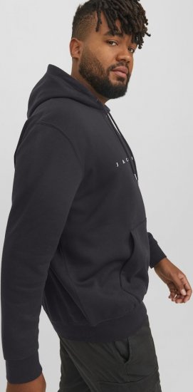 Jack & Jones STAR Hoodie Black - Džemperi un džemperi ar kapuci - Džemperi - 2XL-14XL