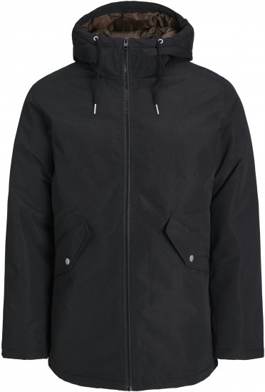 Jack & Jones JJLOOP Parka Black - Jakas & Lietus apģērbs - Jakas - 2XL-12XL